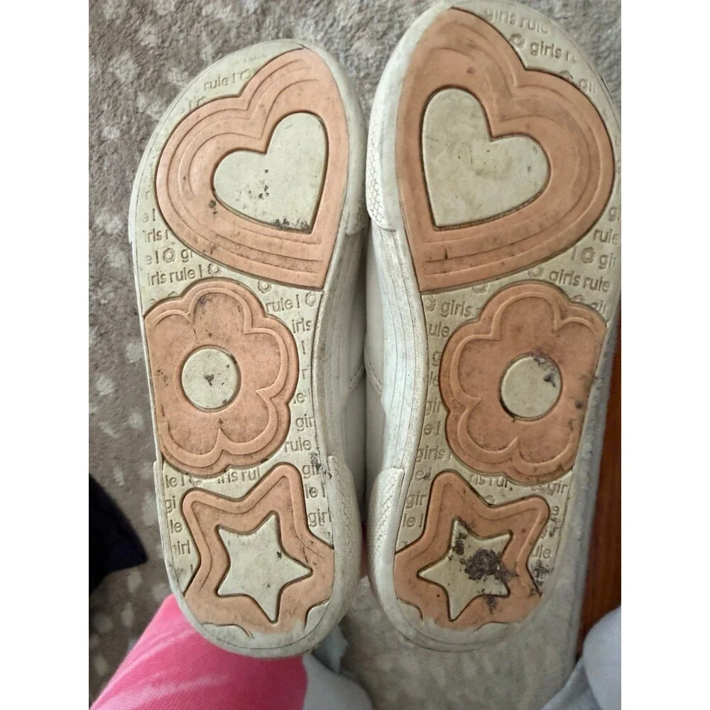 Stride rite size 11.5 white leather shoes